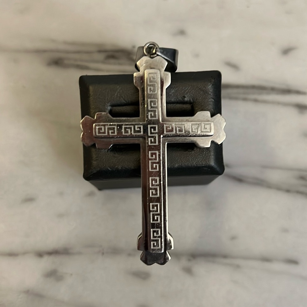 Stainless Steel Decorative Metal Cross Pendant